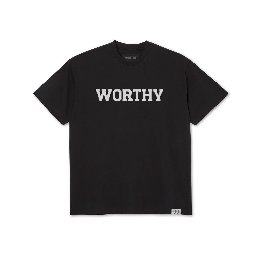 Tee Black: White Lg Text