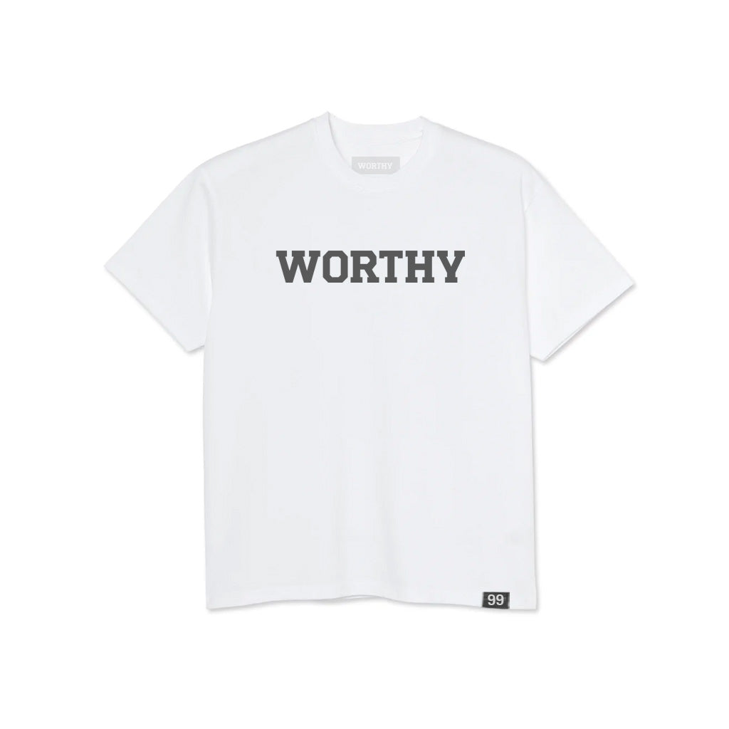 Tee White: Text Only
